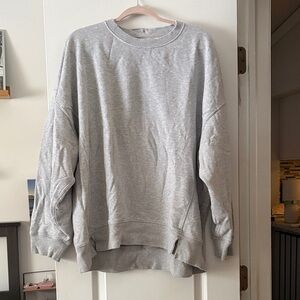 Aerie Light Gray crew neck  Sweatshirt